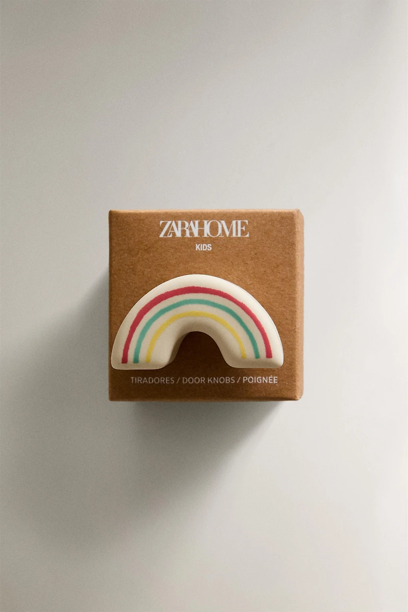 LOT BOUTONS DE PORTE ENFANTS ARC-EN-CIEL (LOT DE 2)