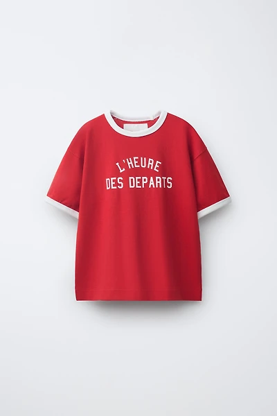 TEXT JOGGING T-SHIRT