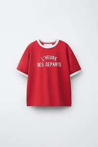 TEXT JOGGING T-SHIRT