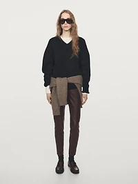 Nappa leather leggings