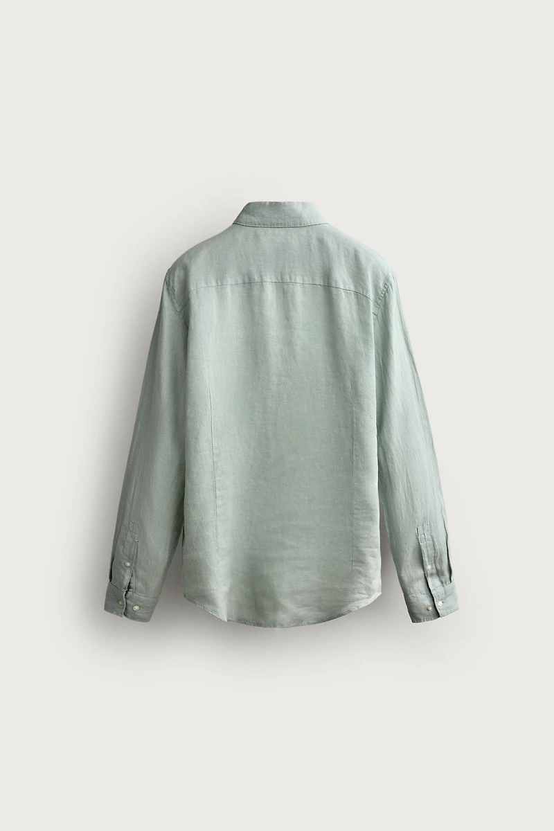 100% LINEN REGULAR FIT SHIRT