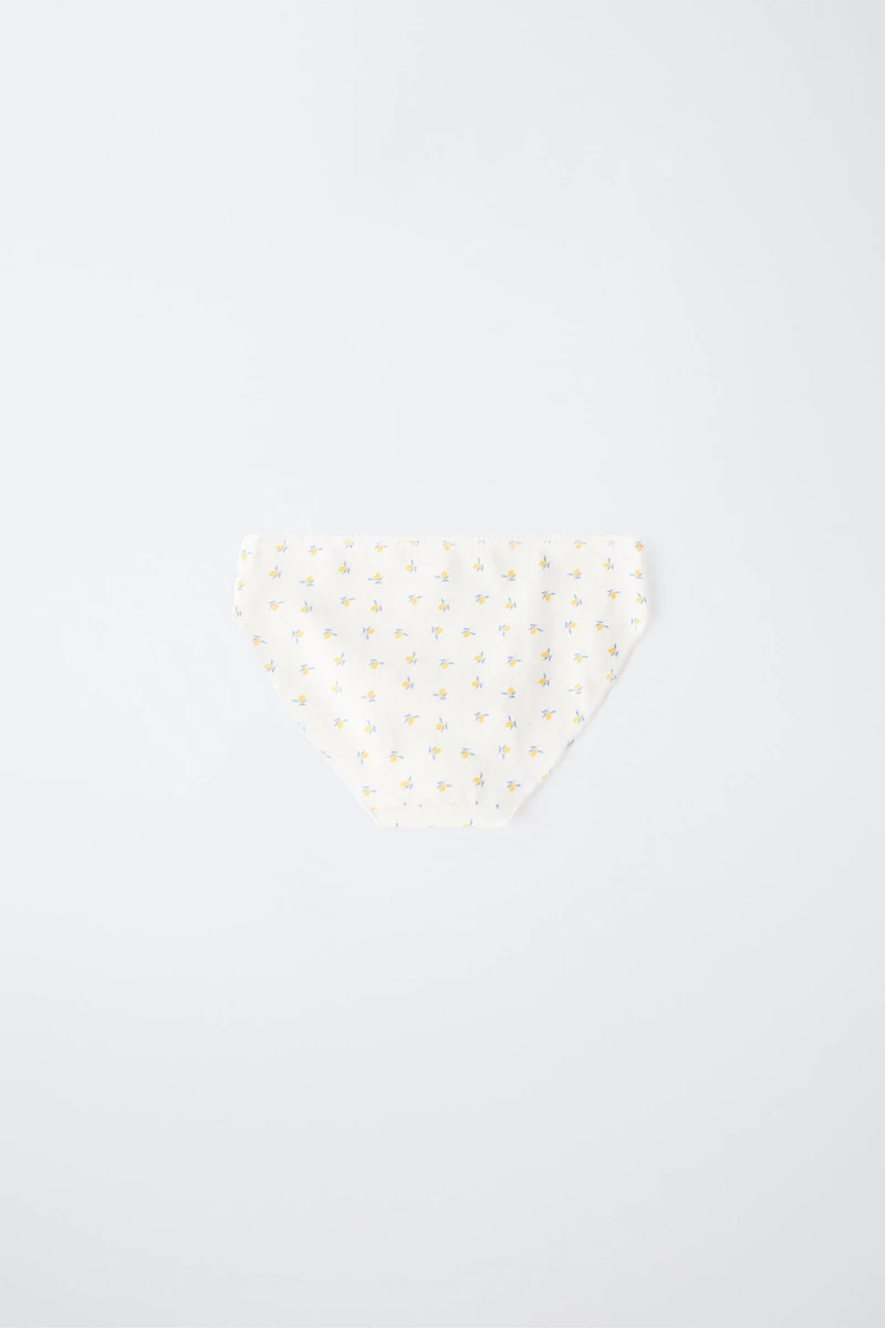 6-14 YEARS/ SIX-PACK OF LEMON UNDERWEAR