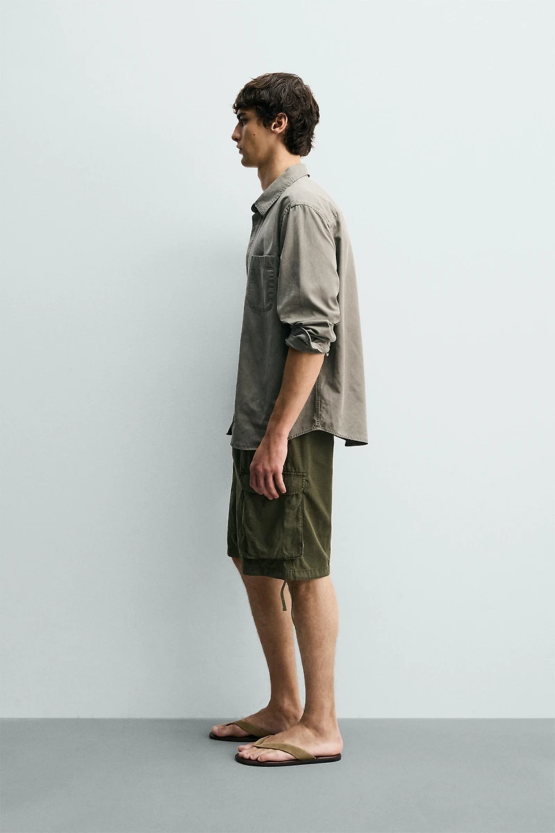 RELAXED FIT CARGO SHORTS