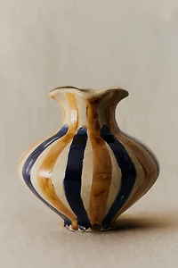 ROUND DECORATIVE CERAMIC VASE