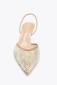SPARKLY SLINGBACK HEELS