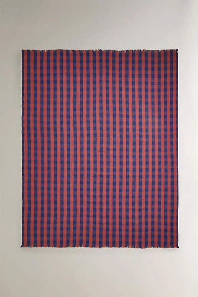CHECKED COTTON MULTI-PURPOSE BLANKET X TENSIRA