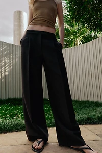 PANTALON LARGE À PINCES