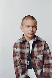 PLAID POCKET OVERSHIRT