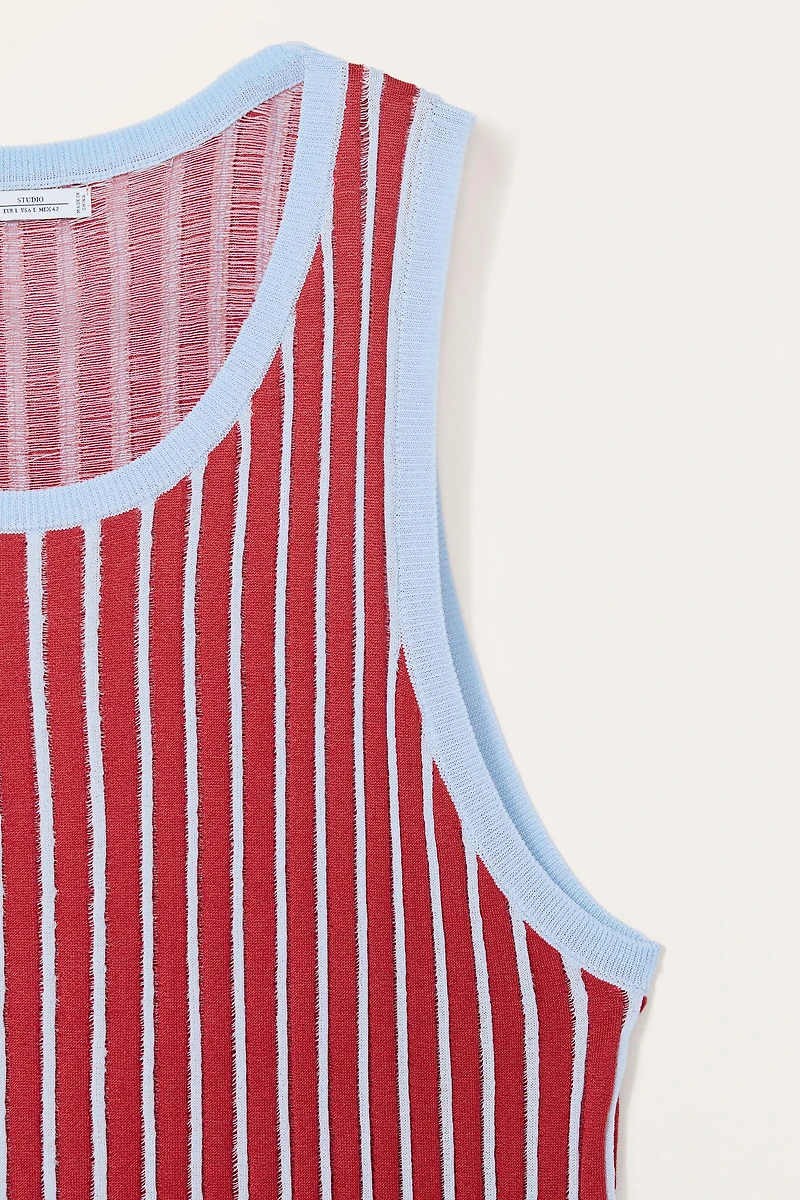 LIMITED EDITION STRIPED JACQUARD KNIT TANK