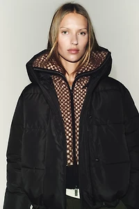 WATER REPELLENT WINDPROOF SHORT HOODIE ANORAK