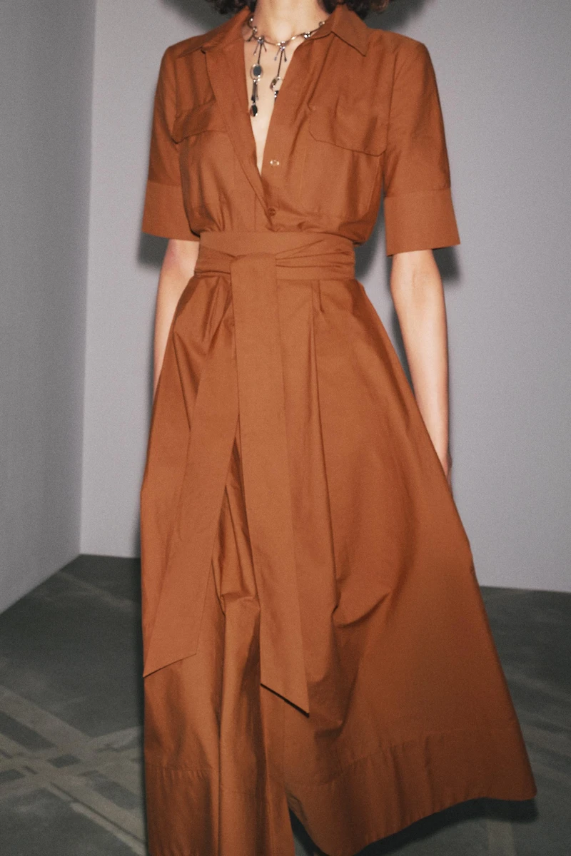 ZW COLLECTION POPLIN SHIRTDRESS