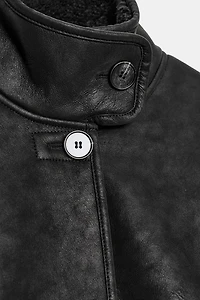 DOUBLE-FACED FAUX SUEDE JACKET