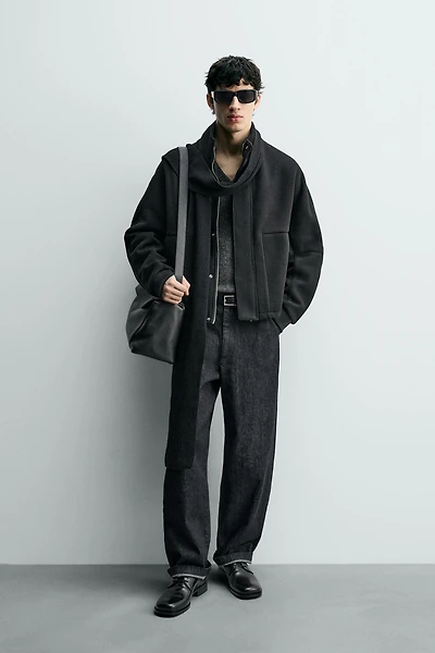 RIBBED BOXY FIT JACKET