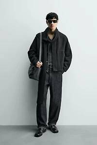 RIBBED BOXY FIT JACKET