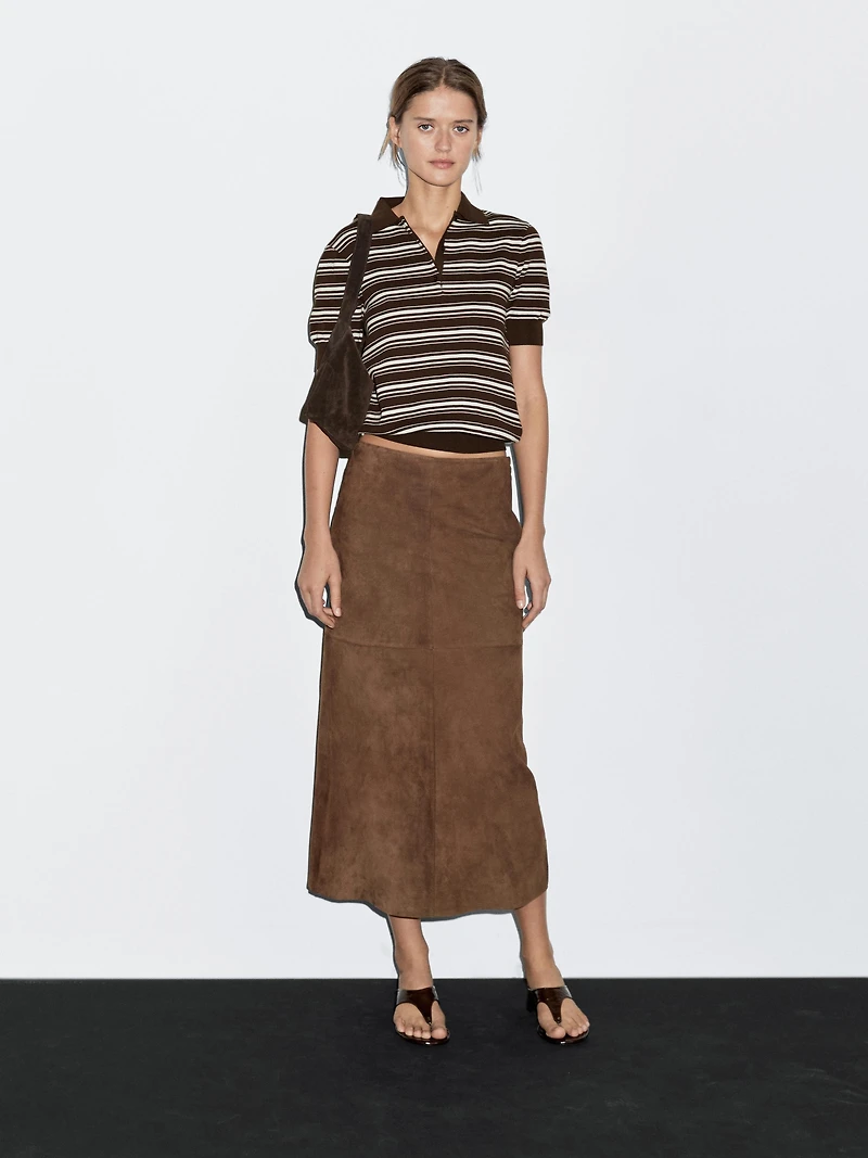 100% cotton polo shirt with striped details