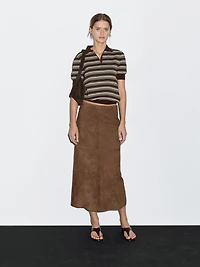 100% cotton polo shirt with striped details