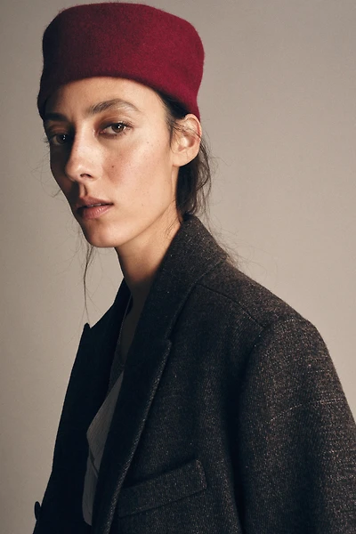 100% WOOL BEANIE WITH CUFF