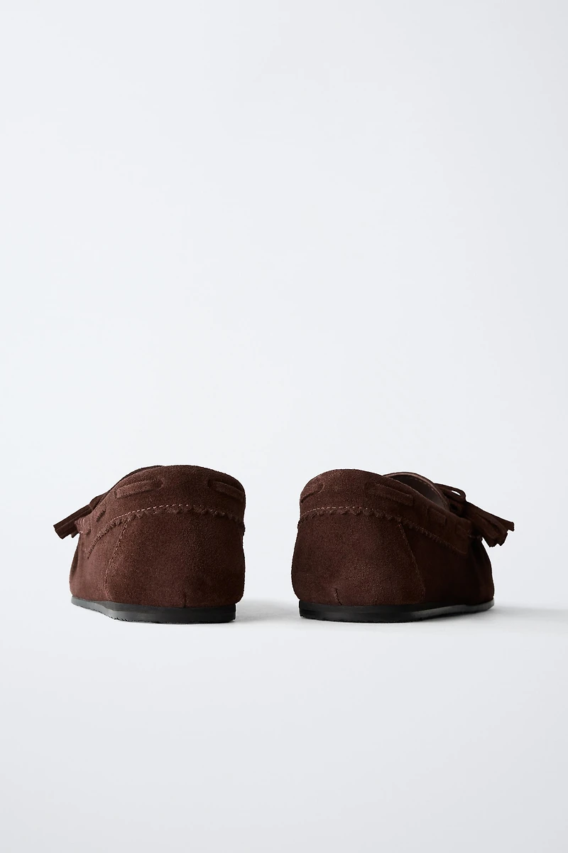 LEATHER TASSEL LOAFERS