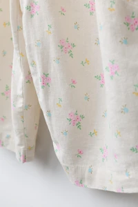 FLORAL LINEN PANTS