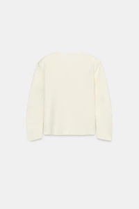 FITTED KNIT JACKET WITH SHOULDER PADS