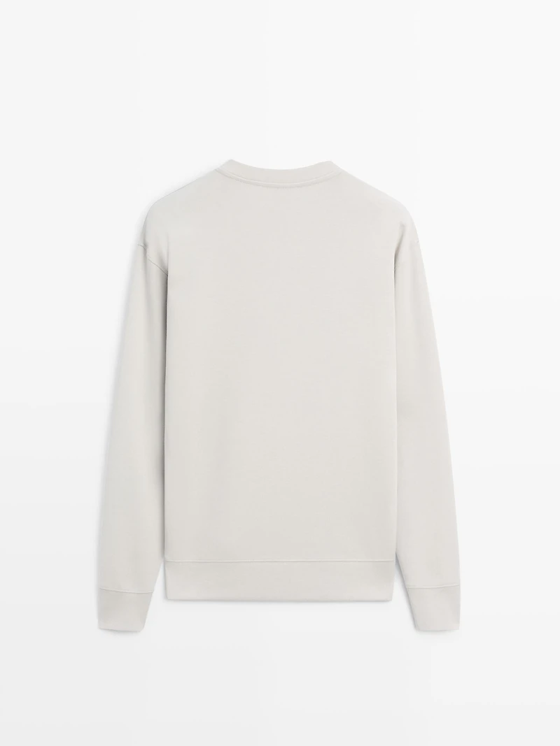 Cotton blend sweatshirt