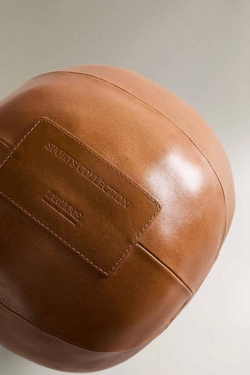 LEATHER MEDICINE BALL FOR SPORT
