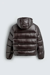 100% FEATHER WATER REPELLENT PUFFER JACKET