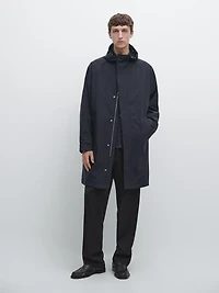 Long hooded parka
