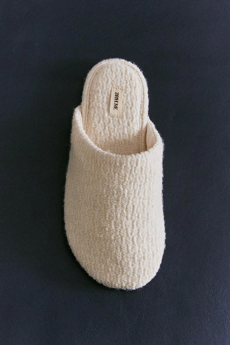 WOOL MULE SLIPPERS