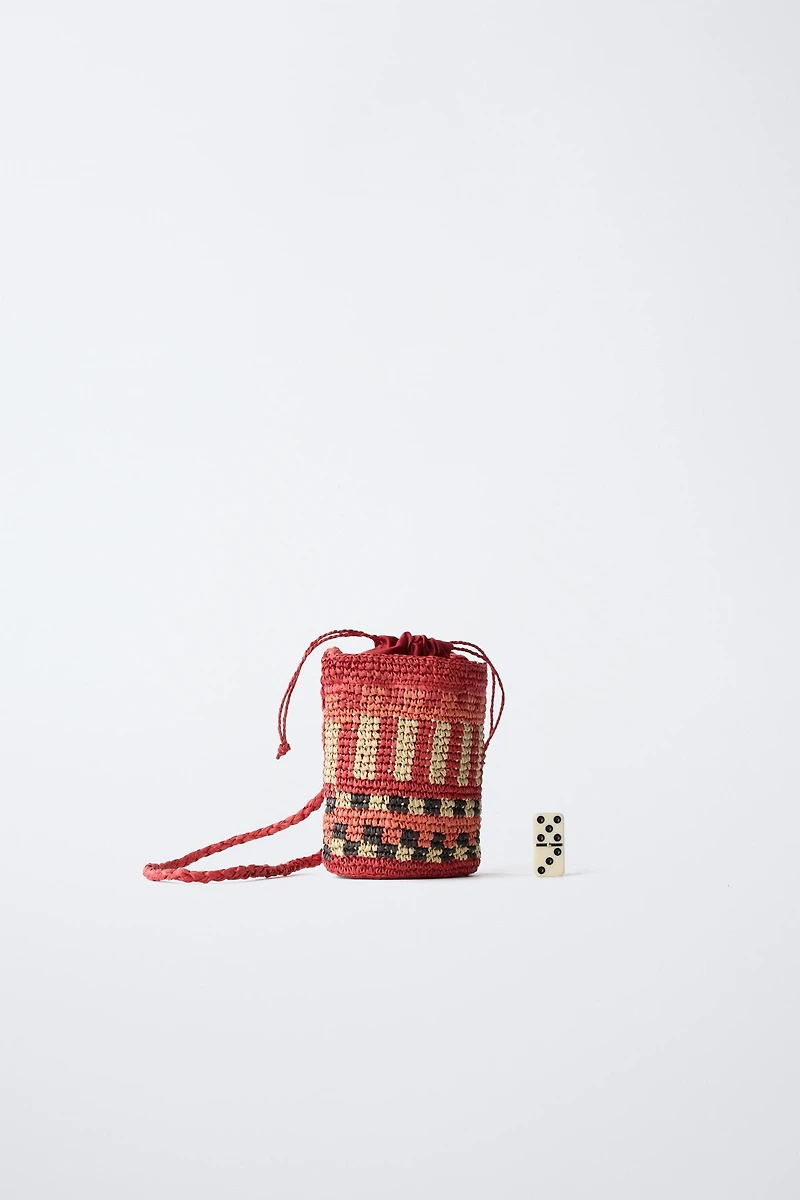 SAC BANDOULIÈRE EN RAFIA