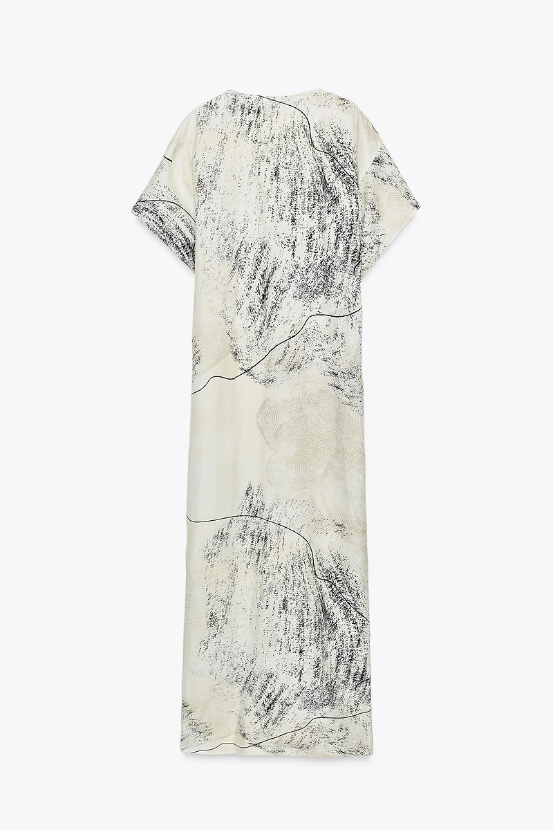 PRINTED MIDI DRESS ZW COLLECTION