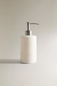 WHITE MARBLE SOAP DISPENSER