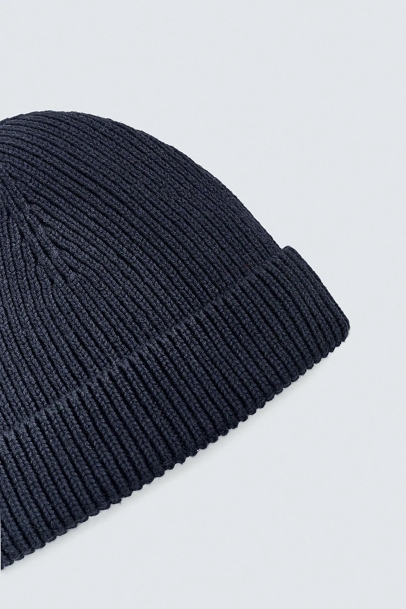 BONNET EN MAILLE COTON - CACHEMIRE
