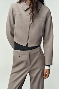 MID-RISE STRAIGHT LEG PANTS