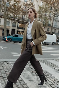 HOUNDSTOOTH BELTED PANTS