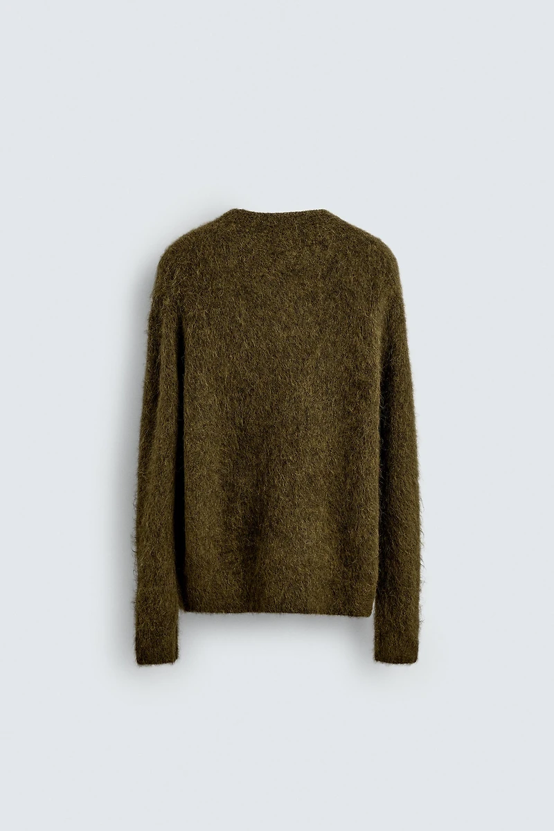 PULL EN FIBRE D'ALPAGA MÉLANGÉE