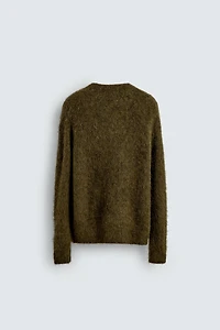 PULL EN FIBRE D'ALPAGA MÉLANGÉE