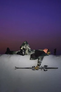 WATER RESISTANT AND WINDPROOF STRAP PANTS RECCO® SYSTEM SKI COLLECTION