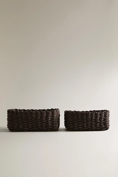 CORBEILLE PAPIER TRESSÉE