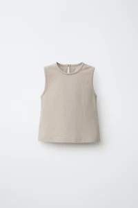 BUTTONED SLEEVELESS TOP