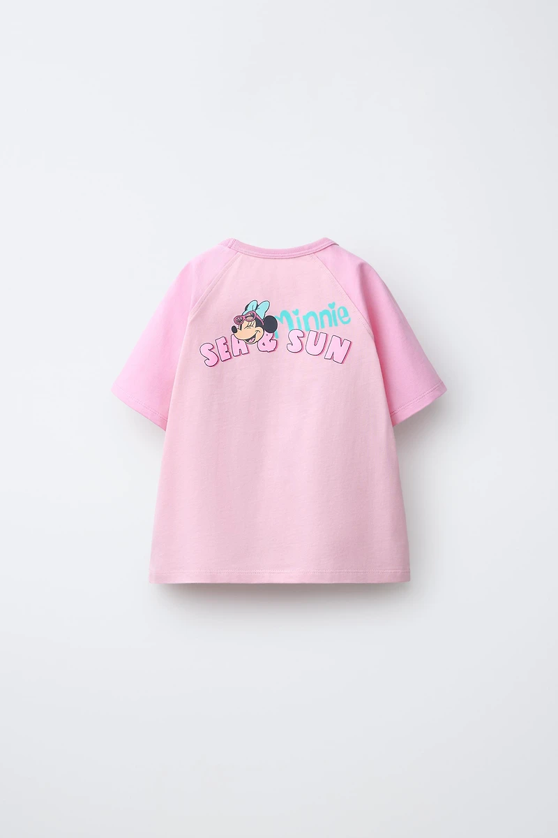 T-SHIRT MANCHES RAGLAN MINNIE MOUSE © DISNEY
