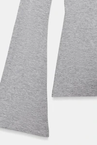 RIB TOP WITH FLARED SLEEVES