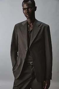 RELAXED FIT COTTON BLEND SUIT JACKET