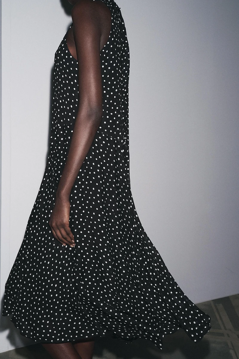 ZW COLLECTION HALTER POLKA DOT DRESS