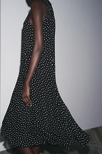 ZW COLLECTION HALTER POLKA DOT DRESS