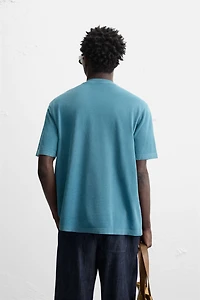 EMBROIDERED PIQUÉ T-SHIRT