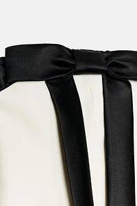 STRAPLESS BOW DRESS