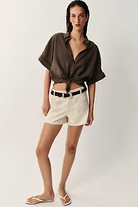 Z1975 CROCHET POCKET SHORTS
