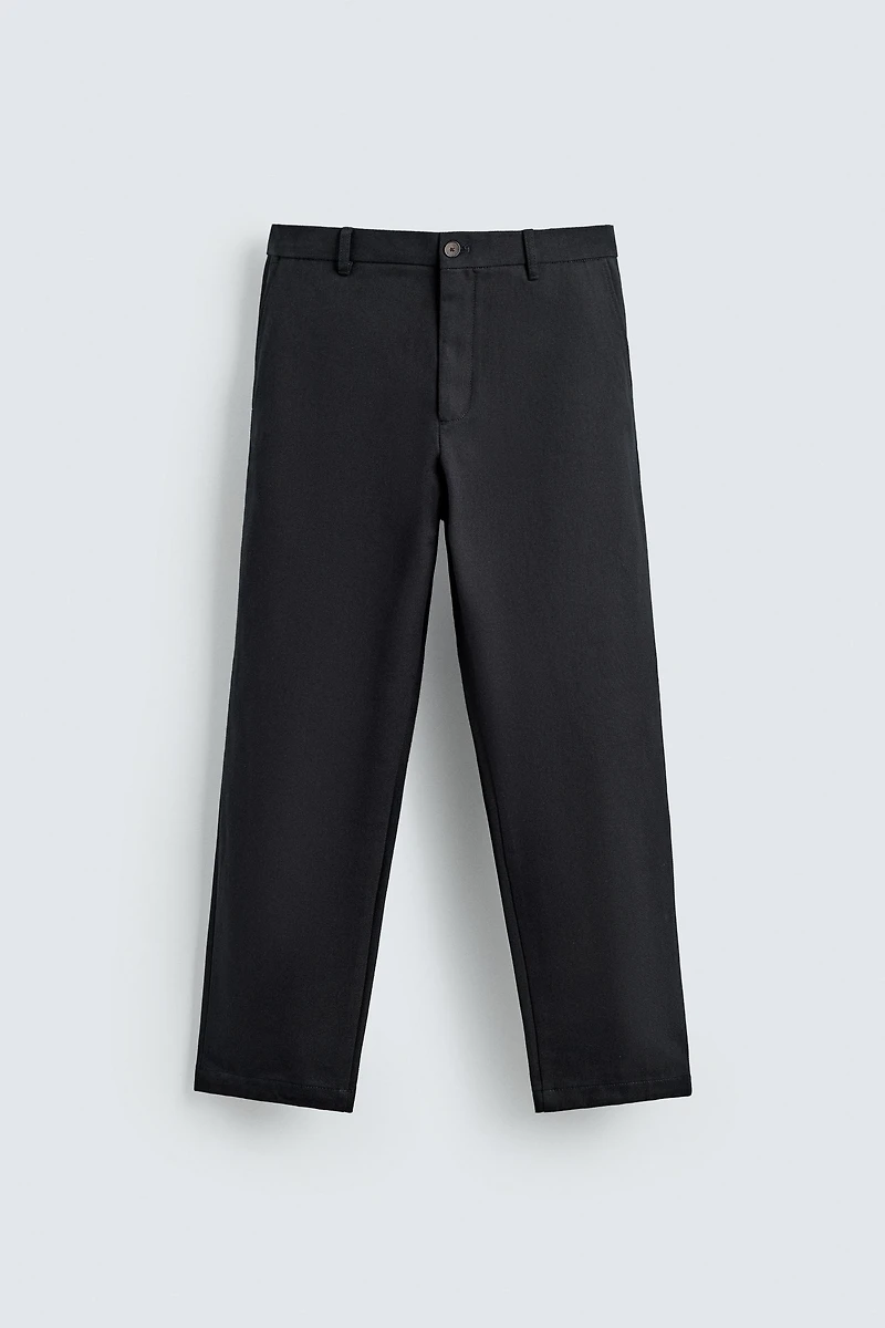 PANTALON STRAIGHT FIT STRUCTURÉ