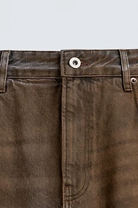 FLARE FIT ZIPPER JEANS